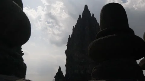 Prambanan Hindu temple, Java, Indonesia Stock Footage 175253173