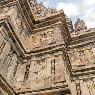 Prambanan hindu temple, java Stock-Fotos
