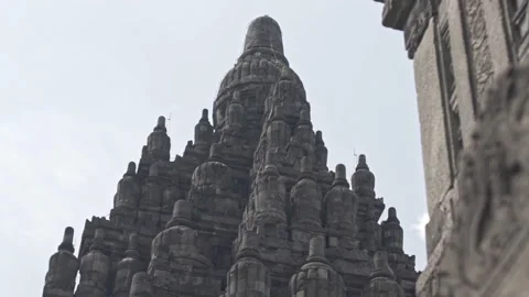 Prambanan Hindu temple tower, Java, Indonesia Stock Footage 151797252