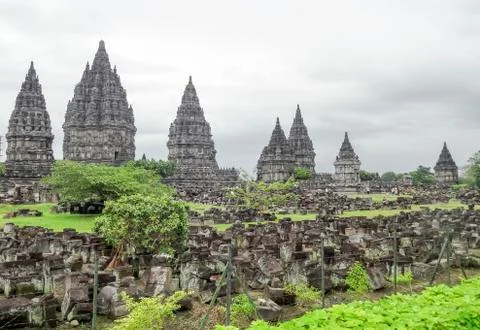 Prambanan in Java Stock Photos