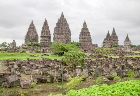 Prambanan in Java Stock Photos