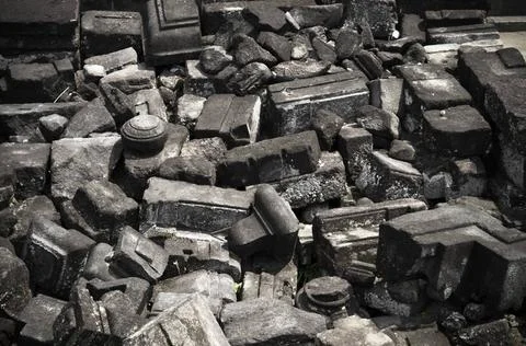 Prambanan rubble after earthquake in Java Prambanan rubble after earthquak... Stock Photos