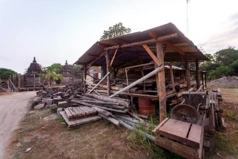 Prambanan temple complex in Java, Indonesia Stock Photos