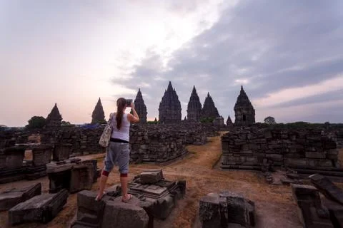 Prambanan temple complex in Java, Indonesia Stock-Fotos