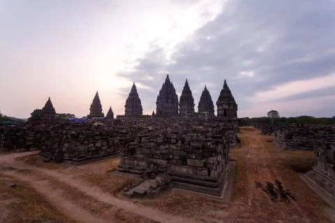 Prambanan temple complex in Java, Indonesia Foto stock