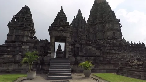 Prambanan Temple Compound, Main Temples, Java, Indonesia Stock Footage 312574603