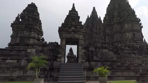 Prambanan Temple Compound, Main Temples, Java, Indonesia Vídeos de archivo 312574604