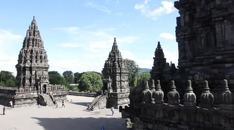 Prambanan Temple Compounds Stock Footage 49961068