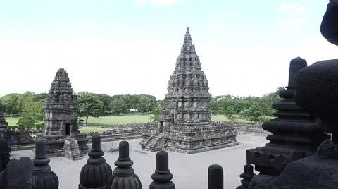 Prambanan Temple Compounds Stock Footage 49961286