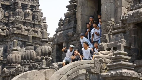 Prambanan Temple Compounds, Java, Indonesia Stock-Footage 127372331