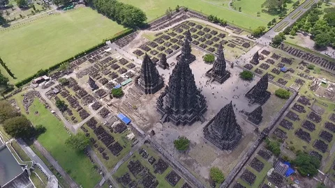 Prambanan Temple Compounds, Java, Indonesia Video stock 129759349