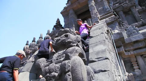 Prambanan temple Stock Footage 946807