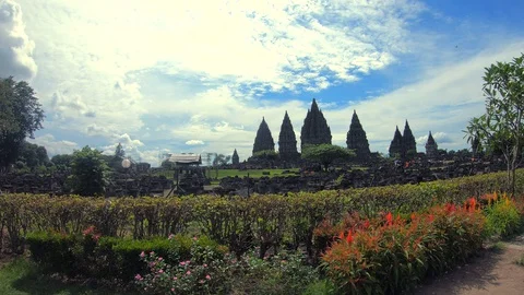 Prambanan Temple Stock Footage 129984071