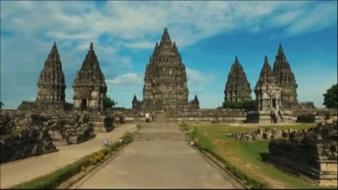 Prambanan temple Video stock 170833042