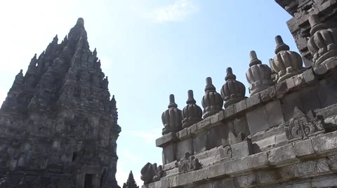 Prambanan temple on the island of Java, Indonesia Stock Footage 49961607