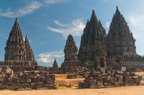 Prambanan temple, java, indonesia Stock Photos