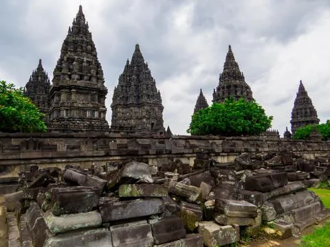 Prambanan Temple, Java, Indonesia Stock Photos