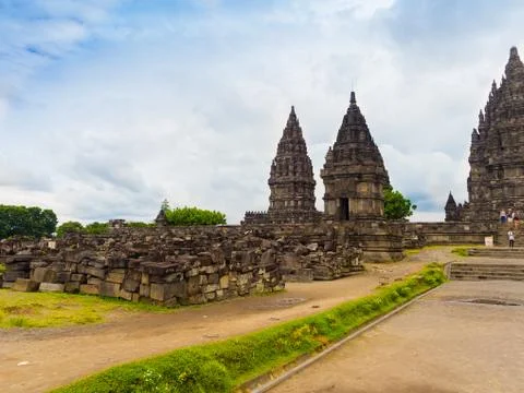 Prambanan temple near Yogyakarta on Java island Indonesia - travel and Fotos de archivo
