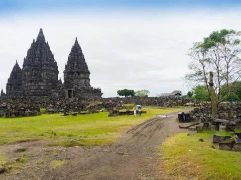 Prambanan temple near Yogyakarta on Java island Indonesia - travel and Stock Photos