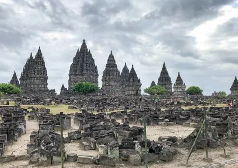 Prambanan temple near Yogyakarta on Java island, Indonesia Fotos de archivo
