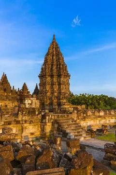 Prambanan temple near Yogyakarta on Java island - Indonesia Prambanan temp... Stock Photos
