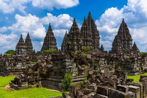 Prambanan temple near Yogyakarta on Java island - Indonesia Prambanan temp... Stock-Fotos