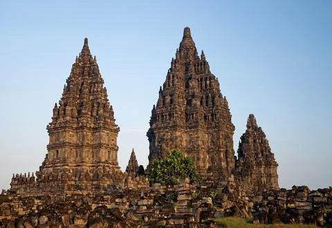 Prambanan temple near yogyakarta in java indonesia Fotos Stock