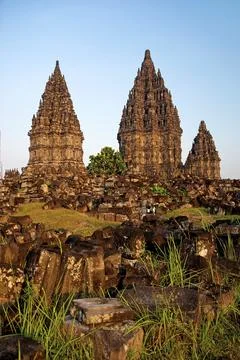 Prambanan temple near yogyakarta in java indonesia Fotos Stock