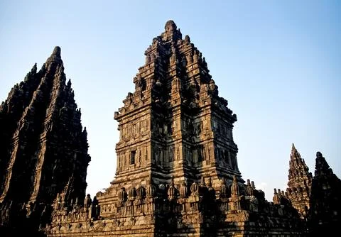 Prambanan temple near yogyakarta in java indonesia Stock Photos