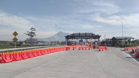 Prambanan Toll Gate Stock Footage 308133845