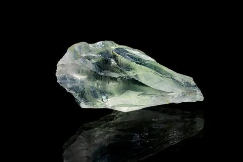 Prasiolite gemstone on dark background Stock Photos