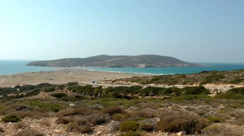 Prassonissi beach Stock Footage 8826337