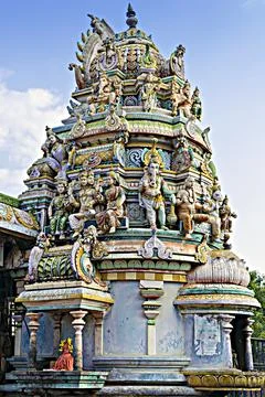 Prathyangira Devi Temple located Moratandi village, Puducherry, India. Stock Photos