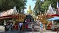 Pratumnak Hill and Big Golden Buddha statue in Pattaya, Thailand HD Footage
