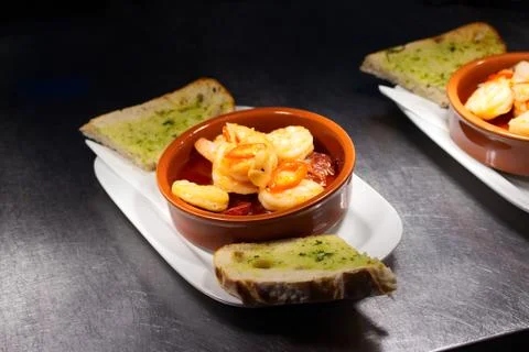 Prawn Dish Foto stock