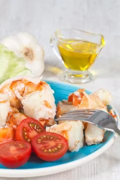 Prawn salad Stock Photos