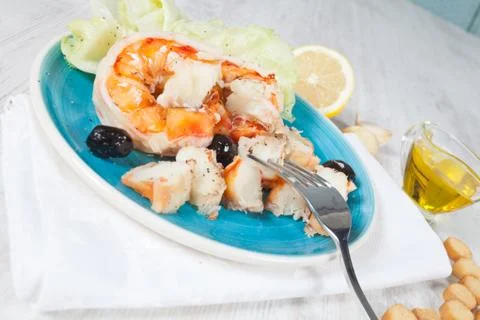 Prawn salad Stock Photos