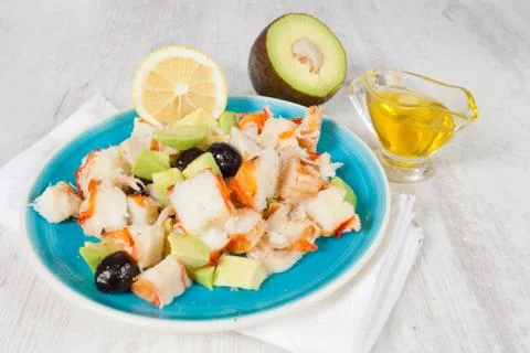 Prawn salad Stock Photos