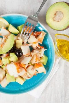 Prawn salad Stock Photos