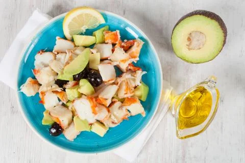 Prawn salad Stock Photos