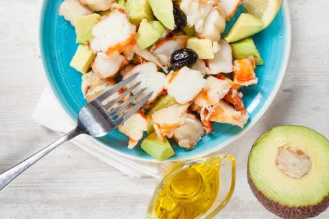 Prawn salad Stock Photos