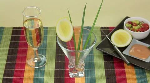 Prawn Skewers Stock Footage 1069336