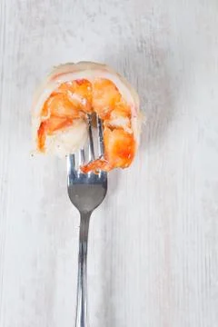 Prawn tails Foto stock