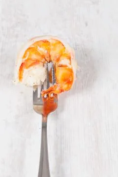 Prawn tails Stock Photos