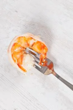 Prawn tails Foto stock