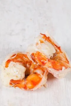 Prawn tails Foto stock