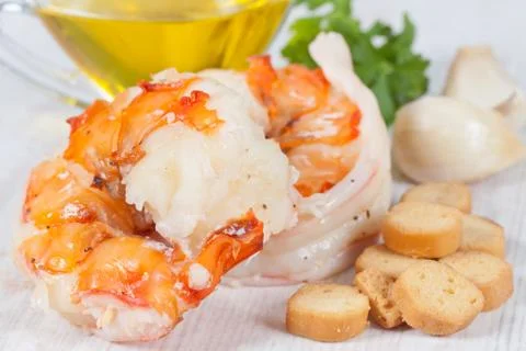 Prawn tails Stock Photos
