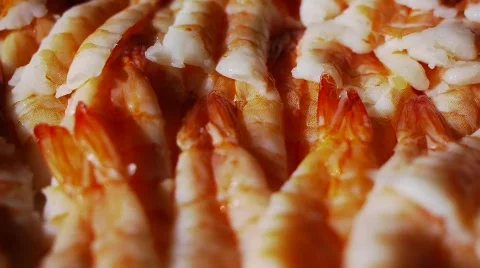 Prawns Turning Variant 1 스톡 동영상 691019