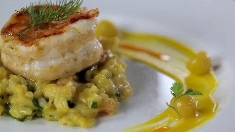 Prawns Yellow Curry Stock Footage 90939483