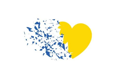 Pray and Support Ukraine Stock Illustration